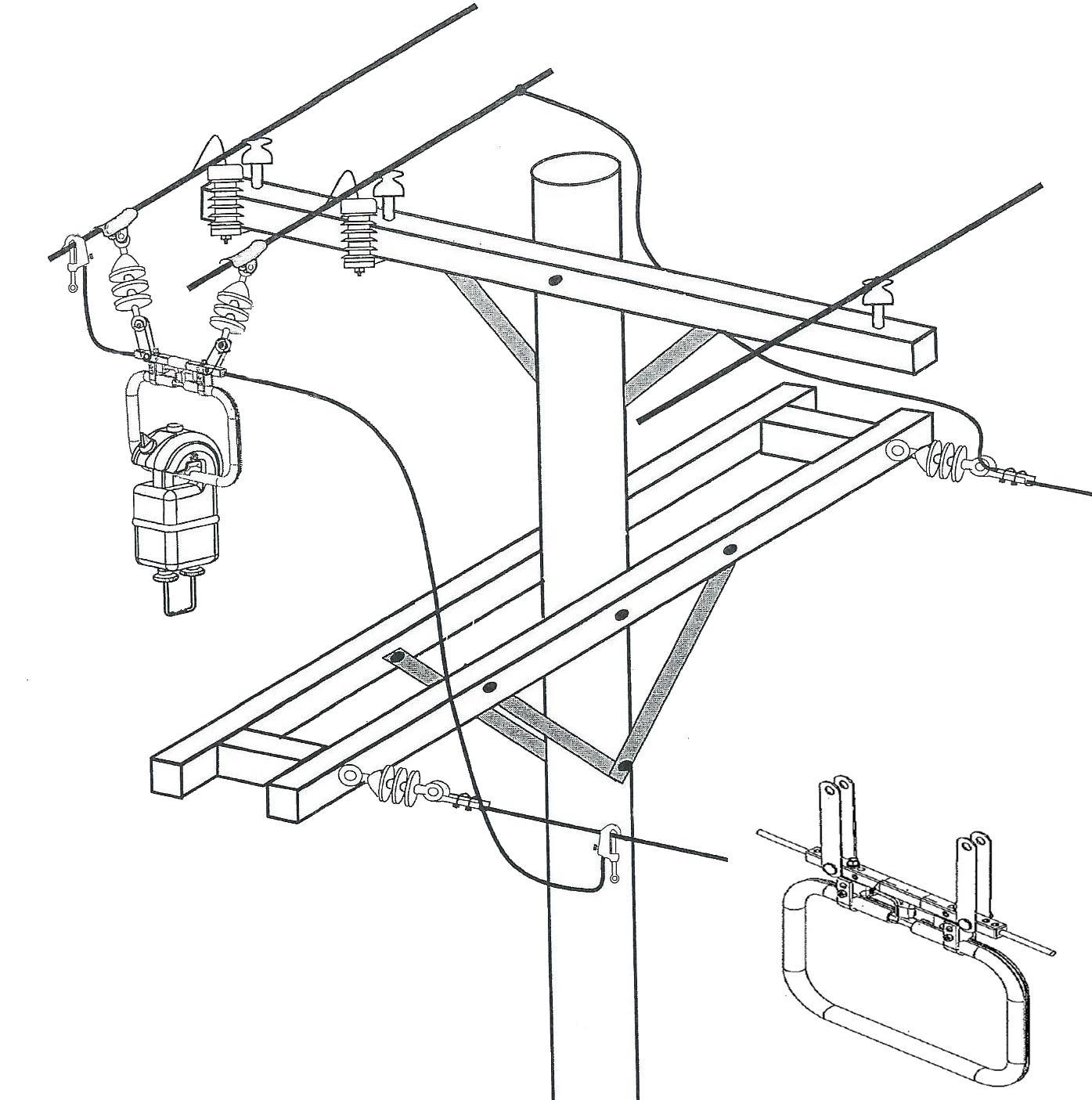 Low threshold current power supply suspended from phase A and B with insert wo bkgd